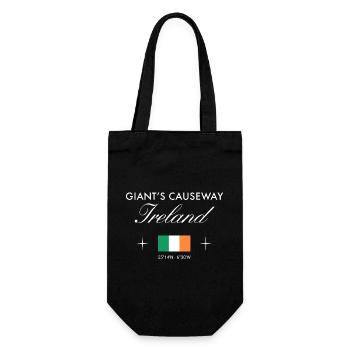 Coordonnées de la Chaussée des Géants Irlande du Nord Souvenir - Sac à bouteille - noir - Devant