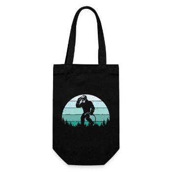 Bigfoot-Schweißer – Schweißer und Metallarbeiter Sasquatch - Geschenkbeutel für Flaschen - Schwarz - Vorne