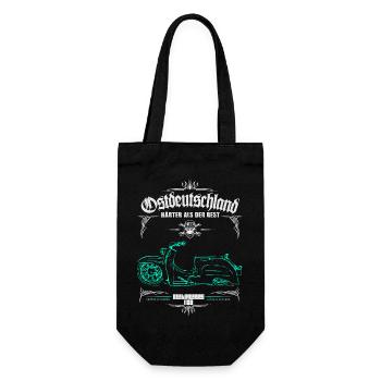 Ostmoped KR51 Custom T-Shirt DDR, IFA, VEB - Geschenkbeutel für Flaschen - Schwarz - Vorne