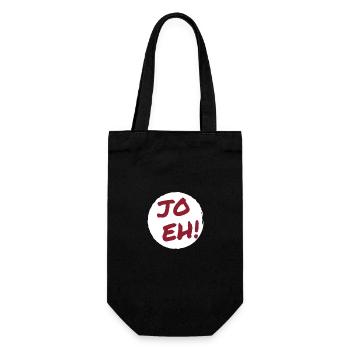 Jo eh! - Ja, werde ich sicher eh nicht machen ;-) - Geschenkbeutel für Flaschen - Schwarz - Vorne