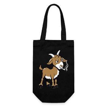 Goat kiffen joint - Gift Bag for Bottles - black - Front