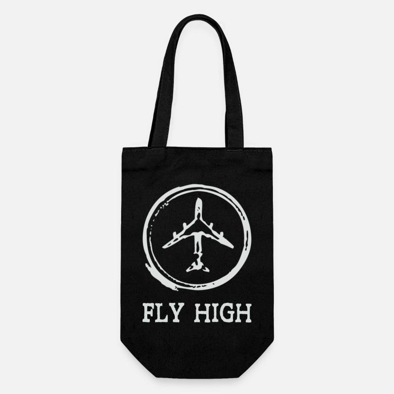 Airplane - Geschenkbeutel für Flaschen - Schwarz