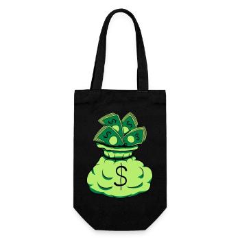Billets de sac d’argent - Sac à bouteille - noir - Devant