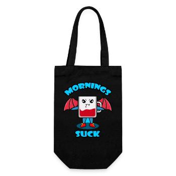 Mornings Suck Graphique - Sac à bouteille - noir - Devant