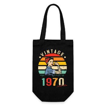 1970 Vintage Édition limitée Cadeau Femmes - Sac à bouteille - noir - Devant