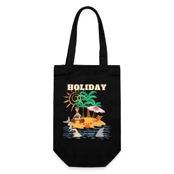 Holiday ART - Gift Bag for Bottles - black - Front