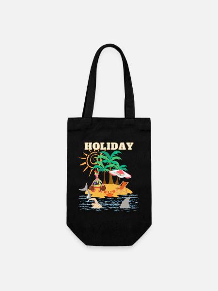 Holiday ART - Geschenkbeutel für Flaschen - Schwarz