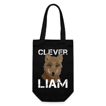 Liam Geburtstag Liam - Geschenkbeutel für Flaschen - Schwarz - Vorne