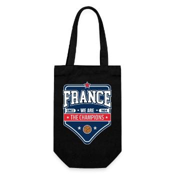 Französischer Fußballmeister | Neuer Emblem-Stil - Geschenkbeutel für Flaschen - Schwarz - Vorne