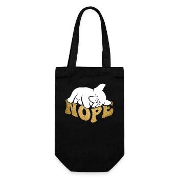 Bulldog Nope - Gift Bag for Bottles - black - Front