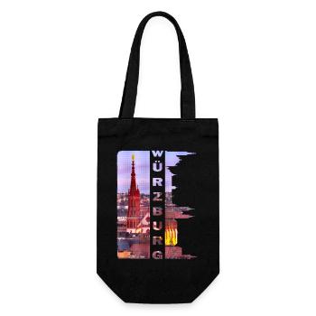 Würzburg Allemagne Ville Skyline Home Love - Sac à bouteille - noir - Devant