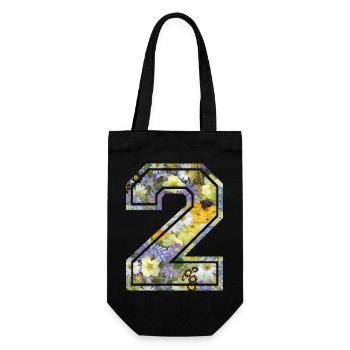 Numero 2 fleur, Équipe Foot, basket université - Sac à bouteille - noir - Devant