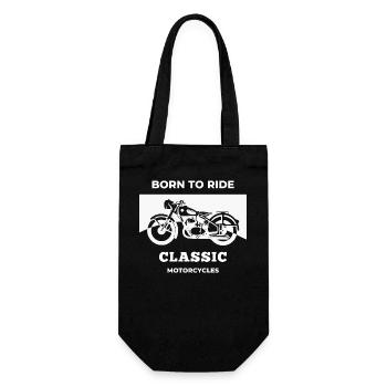 Born to Ride Classic Motorcycles - Gift Bag for Bottles - black - Front