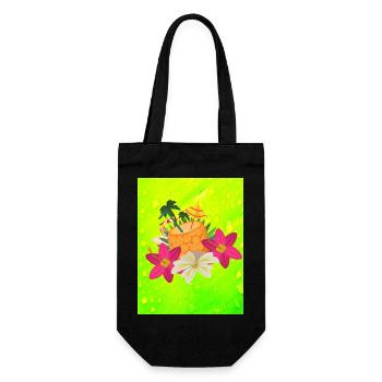 Sommer Vibe - Geschenkbeutel für Flaschen - Schwarz - Vorne