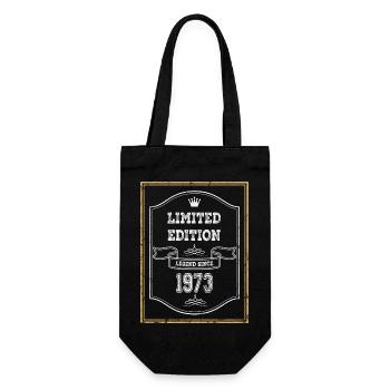 Legende seit 1973 - Limited Edition 50th Birthday - Geschenkbeutel für Flaschen - Schwarz - Vorne