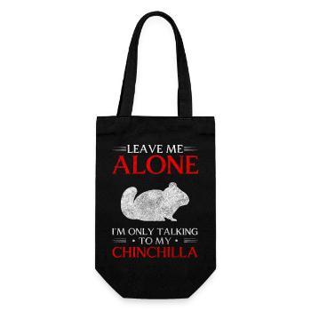 Chinchilla Rodent South America Cute - Gift Bag for Bottles - black - Front