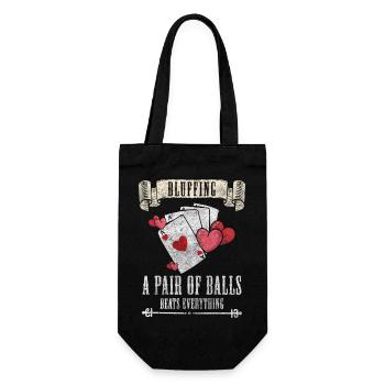 Jeu de cartes Card Blackjack All In - Sac à bouteille - noir - Devant