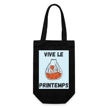 JARDINAGE,RETRAITE,PRINTEMPS,JARDIN,JARDINIER,ETE - Sac à bouteille - noir - Devant