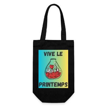 JE PEUX PAS,JARDINAGE,RETRAITE,PRINTEMPS,JARDIN - Sac à bouteille - noir - Devant