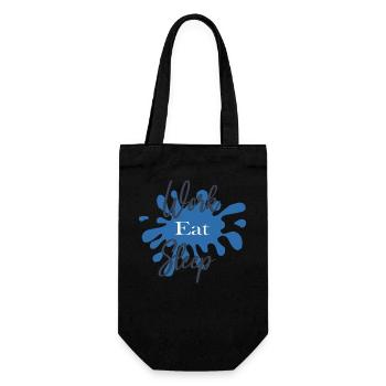 Design Work Eat Sleep - Sac à bouteille - noir - Devant