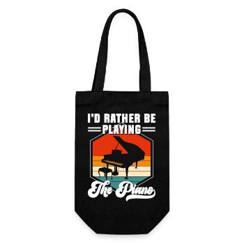 Pianist Music Classical Music Concert - Gift Bag for Bottles - black - Front