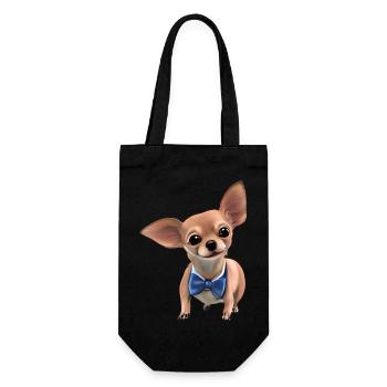 Chihuahua Puppy Dog Owner Chihuahua Dog Dogs - Gift Bag for Bottles - black - Front