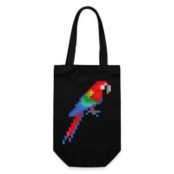 Vogel - Geschenkbeutel für Flaschen - Schwarz - Vorne