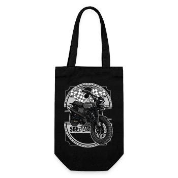 Brouilleur d’hirondelle // Illustration - Sac à bouteille - noir - Devant