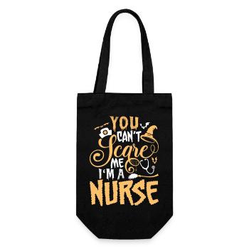 Halloween Nurse - Geschenkbeutel für Flaschen - Schwarz - Vorne