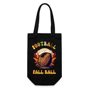 Le football américain tombe amoureux de la famille - Sac à bouteille - noir - Devant