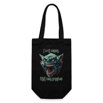Dämonen-Ghul-Bierbrille - Geschenkbeutel für Flaschen - Schwarz - Vorne