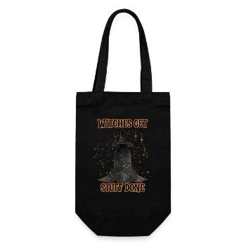 Les sorcières obtiennent des trucs, Halloween fait, - Sac à bouteille - noir - Devant
