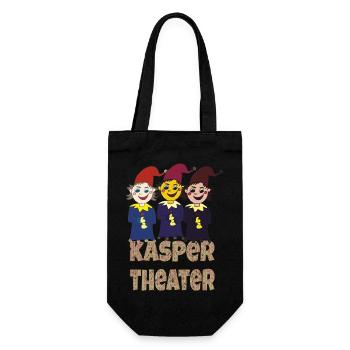 kaspertheater - Geschenkbeutel für Flaschen - Schwarz - Vorne