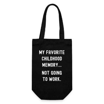 Souvenir d’enfance préféré, ne fonctionne pas - Sac à bouteille - noir - Devant