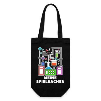 Karriere Statement Wissenschafter Erfolg Job - Geschenkbeutel für Flaschen - Schwarz - Vorne