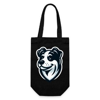 Doggy: Illustration of a Friend - Gift Bag for Bottles - black - Front