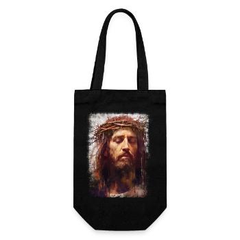 Jésus Bible Religion Chrétienne Croix Chrétienne Chrétienne - Sac à bouteille - noir - Devant