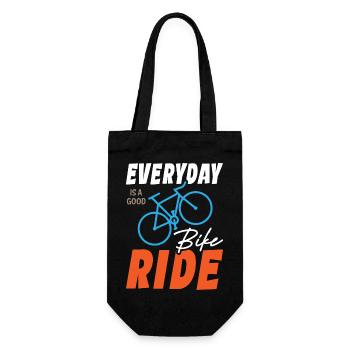 Everyday Is A Good Bike Ride - Gift Bag for Bottles - black - Front