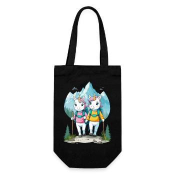 Wanderer Unicorns - Gift Bag for Bottles - black - Front