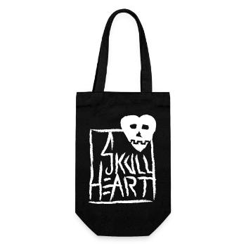 SkullHeart Logo Square White - Geschenkbeutel für Flaschen - Schwarz - Vorne