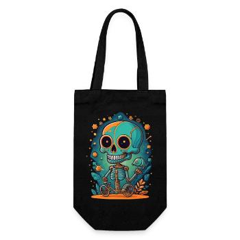 Squelette - Sac à bouteille - noir - Devant