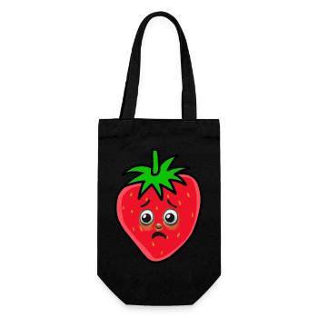 Fraise Fraises Fruits - Sac à bouteille - noir - Devant