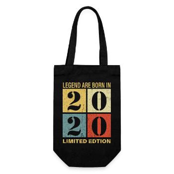 Original Calendar 2020 Vintage Birthday Rec - Gift Bag for Bottles - black - Front