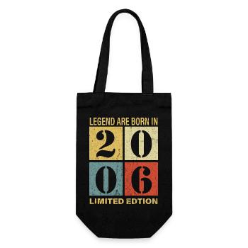 Original Kalender 2006 Vintage Geburtstag Rets - Geschenkbeutel für Flaschen - Schwarz - Vorne