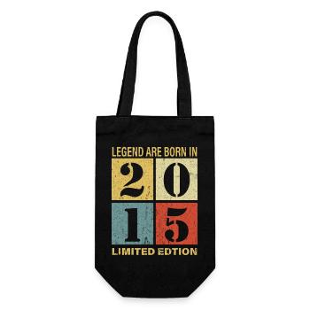 Original Calendrier 2015 Vintage anniversaire rétr - Sac à bouteille - noir - Devant