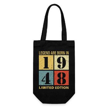 Original Calendrier 1948 Vintage anniversaire rétr - Sac à bouteille - noir - Devant