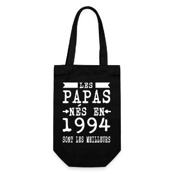 Les Papas nés en sont meilleurs - Sac à bouteille - noir - Devant