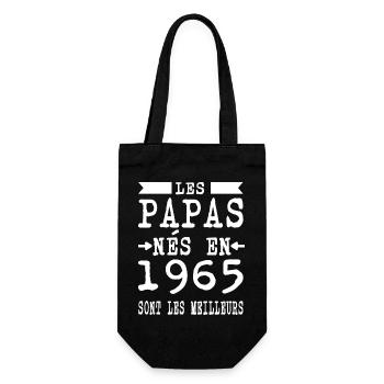 Dads born are better for it - Gift Bag for Bottles - black - Front