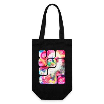 ZauberFeder Kreativität - Sonja Ariel von Staden - Geschenkbeutel für Flaschen - Schwarz - Vorne