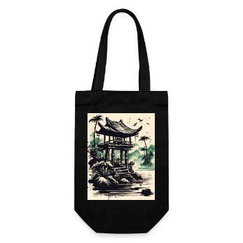 Waterfront Ink Pavilion - Gift Bag for Bottles - black - Front